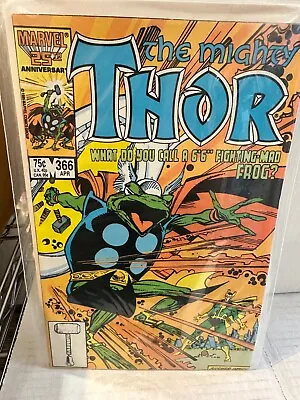 Buy The Mighty Thor 366 Marvel Comic (1987) KEY ISSUE: Throg!!! • 9£