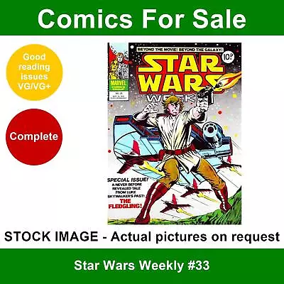 Buy Star Wars Weekly #33 Comic - VG/VG+ 20 September 1978 - Marvel UK • 3.49£