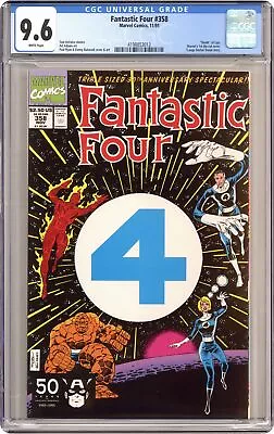 Buy Fantastic Four #358 CGC 9.6 1991 4198853012 • 43.43£