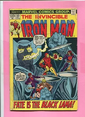Buy Iron Man # 53 - 1st Black Lama - Part Starlin Art - Ltd Dist Scarce In Uk -cents • 7.99£