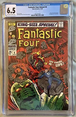 Buy Fantastic Four Annual #6 (1968) Cgc 6.5 1st App Franklin Richards & Annihilus • 319£