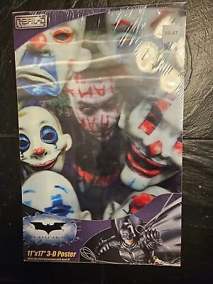 Buy DC 2008 Comics Batman The Dark Knight Joker Illusionary Fun Real D 3D Poster • 42.69£