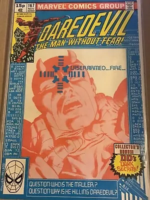 Buy Daredevil 167 (1980) Marvel Comics 1st Appearance Of The Mauler/Frank Miller  • 12.50£
