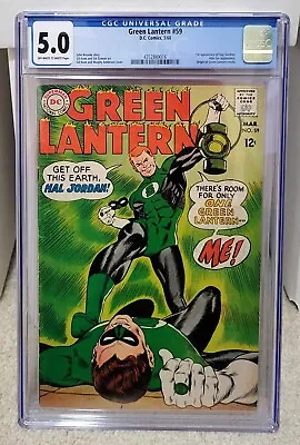 Buy Green Lantern #59 (1968) CGC 5.0 - 1st Appearance Of Guy Gardner DC Comics Key • 237.14£