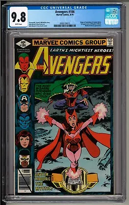 Buy Avengers #186 CGC 9.8 White Pages! 1st Chthon! Darkhold! Modred! Scarlet Witch! • 320.60£