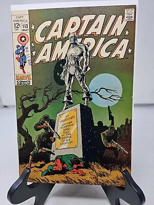 Buy CAPTAIN AMERICA #113- Marvel 1969 Nice 7.5-8.0 Jim Steranko  • 71.48£