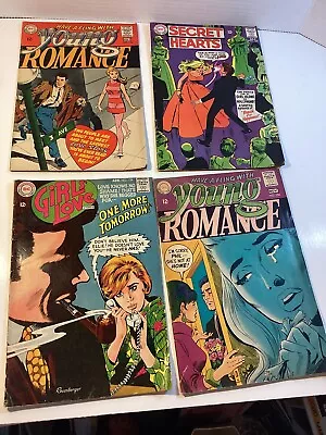 Buy Young Romance Secret Hearts #154 156 129 134 DC 1968 Vintage Paper Comic Books • 39.37£