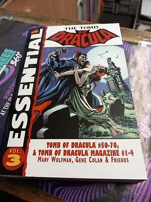 Buy Marvel Essential Tomb Of Dracula Vol 3 Graphic Novel 1st Edition • 36£