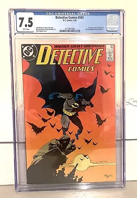 Buy Detective Comics #583 CGC 7.5 - Classic Cover, First Scarface And Ventriloquist • 25.33£