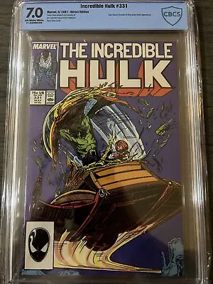 Buy Incredible Hulk 331 CBCS- Todd McFarlane Art Marvel Comics - OW/W Pages • 21.72£