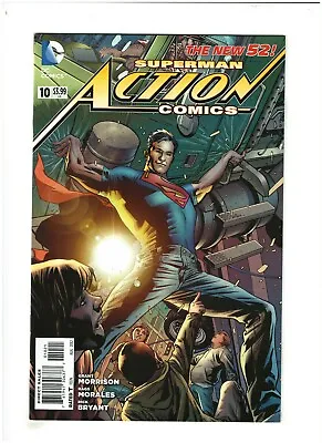 Buy Action Comics #10 VF/NM 9.0 DC Comics New 52 Superman Bryan Hitch Variant • 1.38£