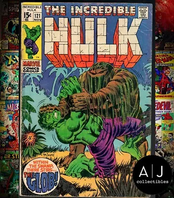 Buy The Incredible Hulk #121 1969 Marvel Vg- 3.5 • 11.46£