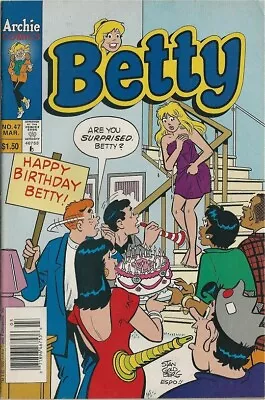 Buy 1996 Archie - Betty # 47  Newsstand  Birthday - Great Condition • 3.82£
