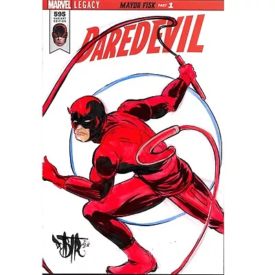 Buy Daredevil #595 (2018) Blank Cover Comic W Original Daredevil Art  Dcastr  • 47.96£