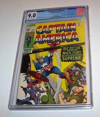 Buy Captain America #123 - Marvel 1970 Bronze Age Issue - CGC VF/NM 9.0 - Suprema • 197.05£