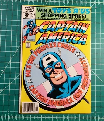 Buy Captain America #250 (1980) The People's Choice! Newsstand Marvel Vol. 1 VF/NM • 19.98£
