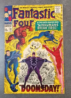 Buy Fantastic Four #59 (marvel 1967) Kirby Dr Doom Silver Surfer 7.0 Fn/vfn • 70£