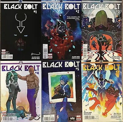 Buy Black Bolt #1,2,3,4,5,7 (2017) #1 Signed By Christian Ward 6 Issue Bundle • 24.95£