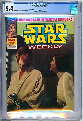 Buy Star Wars Week1y 102 CGC Graded 9.4 NM UK Edition Marvel Comics 1980 • 72.29£