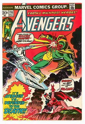Buy Avengers #116 VFN+ 8.5 The Vision Vs Silver Surfer • 49£