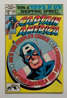 Buy Captain America #250 (Marvel 1980) VF- Bronze Age Issue. • 14.50£