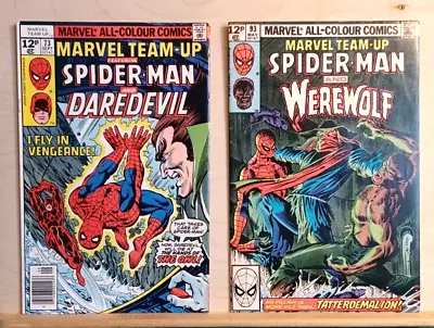 Buy Marvel Team-Up #73 (1979) And #93 (1980), UKPV, Both Mid-grade • 6.50£