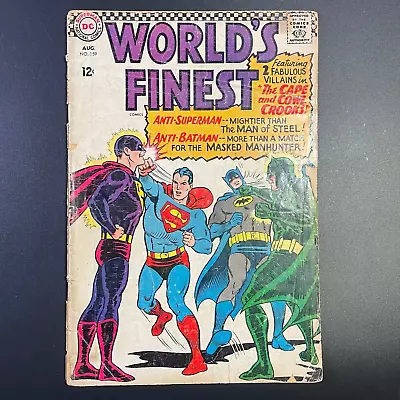 Buy WORLD'S FINEST #159 1966 DC SILVER AGE 60s Comic CURT SWAN Art Superman Batman • 3.19£
