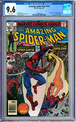 Buy Amazing Spider-Man 167 CGC Graded 9.6 NM+ Marvel Comics 1977 • 79.91£