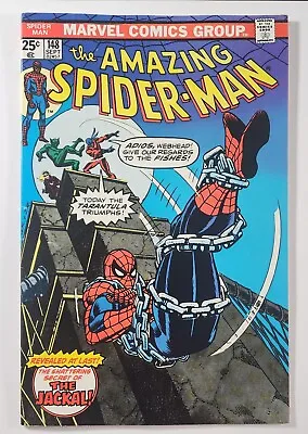 Buy AMAZING SPIDER-MAN #148 High Grade Gem Jackal Revealed Marvel 1975 • 39.49£