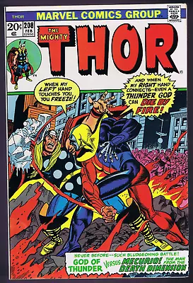 Buy Thor #208 Marvel 1973 '' Mercurio ! The Man From The Death Dimension ! '' • 28.15£