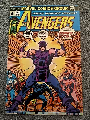 Buy The Avengers 109 Marvel 1973. Hawkeye Leaves, Mr Champion • 5.99£