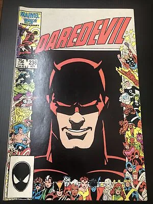 Buy Daredevil #236 • Marvel 25th Anniversary Frame Cover! (Nov 1986) • 5.68£