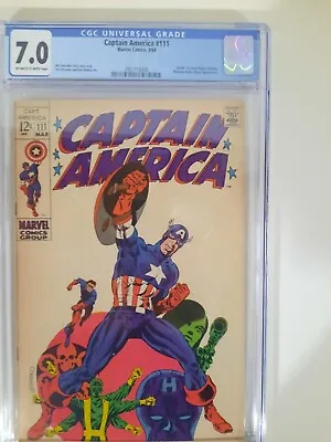 Buy Captain America #111 Cgc 7.0   Off White-white  • 94.83£