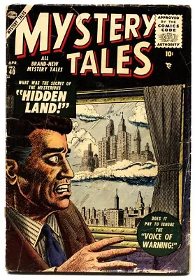 Buy Mystery Tales #40  1956 - Atlas  -VG- - Comic Book • 960.60£