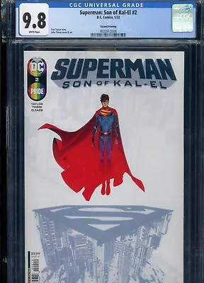 Buy 2022 D.C. Comics - Superman: Son Of Kal-El #2 2nd Printing Tom Taylor  - CGC 9.8 • 30.25£