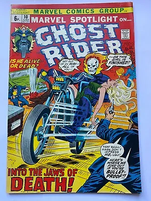 Buy MARVEL SPOTLIGHT #10  Ghost Rider  Marvel Comics  1973  VF-    UK Price • 15.95£