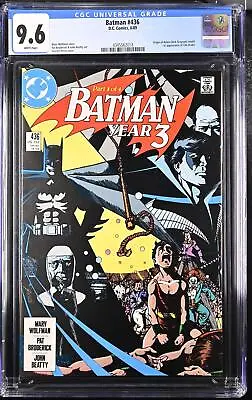 Buy Batman 436 CGC 9.6 1989 4345562018 1st Tim Drake Origin Of Robin-Retold Year 3 • 56.29£