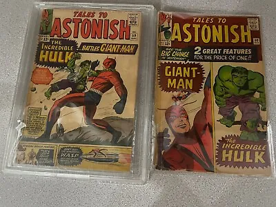 Buy Tales To Astonish 1964 Featuring Hulk And Giant Man #59 & 60 • 99.94£