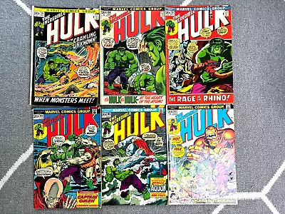 Buy  Incredible Hulk LOW GRADE Vintage Bronze Age Lot #151, 156, 157, 164, 165, 169 • 27.80£