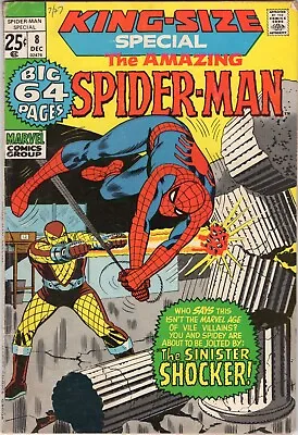 Buy Marvel Comics King-Size Special Amazing Spider-Man Book #8 Lower Mid Grade 1971 • 11.25£