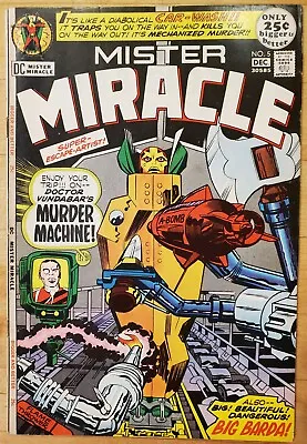 Buy Mister Miracle #5 DC 1971. 2nd Big Barda! Kirby Story, Art And (amazing) Cover!  • 18.27£