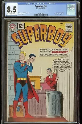 Buy Superboy #94 CGC 8.5 Off White To White Pages 1/62 1st Appearance Revenge Squad • 198.60£
