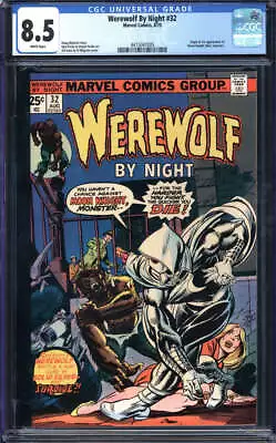 Buy Werewolf By Night #32 Cgc 8.5 White Pages / Origin + 1st App Of Moon Knight 1975 • 1,573.31£