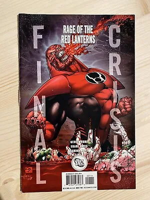 Buy Final Crisis Rage Of The Red Lanterns # 1 Cover A Dc Comics  • 8£