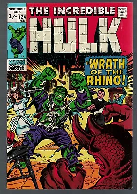 Buy Marvel Comics Hulk 142 Wrath Of The Rhino Battles Avengers 7.0 FN/VFN • 34.99£