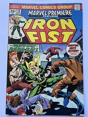 Buy MARVEL PREMIERE #19 Iron Fist Marvel Comics 1974 VF Cents Ad For Hulk 181 • 49.95£