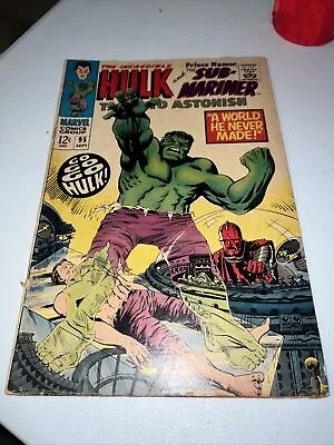 Buy Tales To Astonish #95  Sub-Mariner & Hulk Silver Age Marvel Comics 1967 • 30.98£