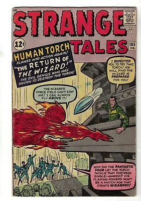 Buy Marvel Comics Strange Tales Human Torch 105 FN- 5.5 1963 Fantastic Four Dr  • 109.99£