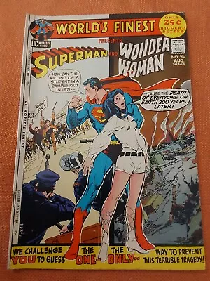Buy Dc Comics  1971 World's Finest  Superman And Wonder Woman #204 • 7.21£
