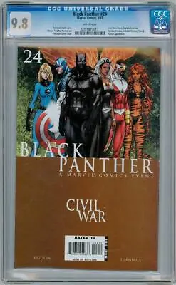 Buy Black Panther #24 Michael Turner Cover Cgc 9.8 Civil War Marvel Comics Movie • 49.95£